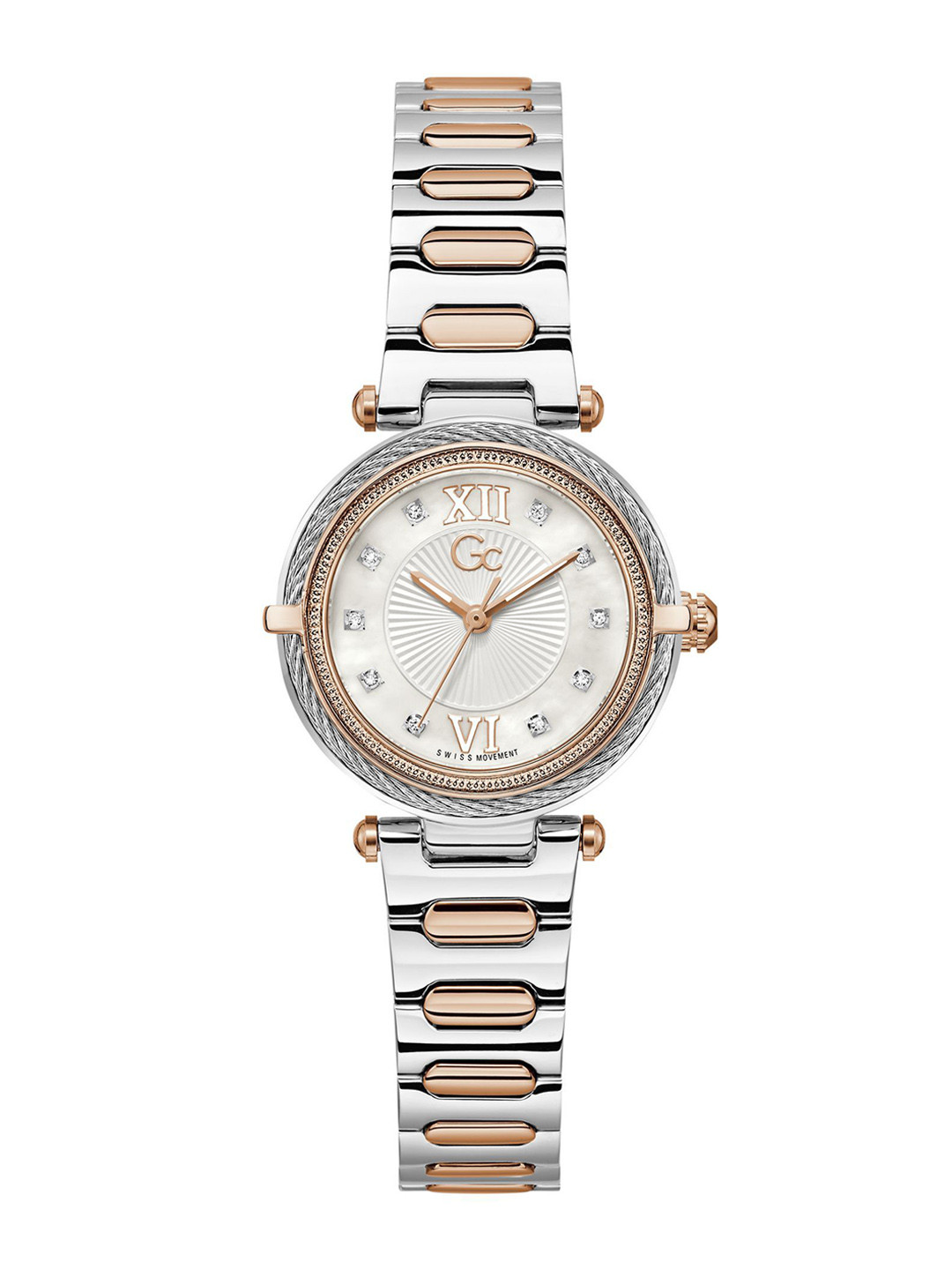 GC Women Vogue Cable Embellished Dial &  Bracelet Style Straps Analogue Watch Z57001L1