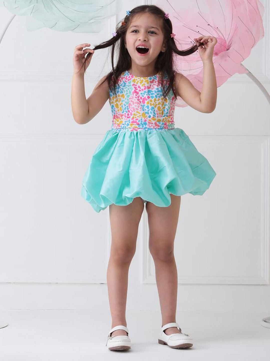 Foreverkidz Soft Waves Bubbly Joy Frock