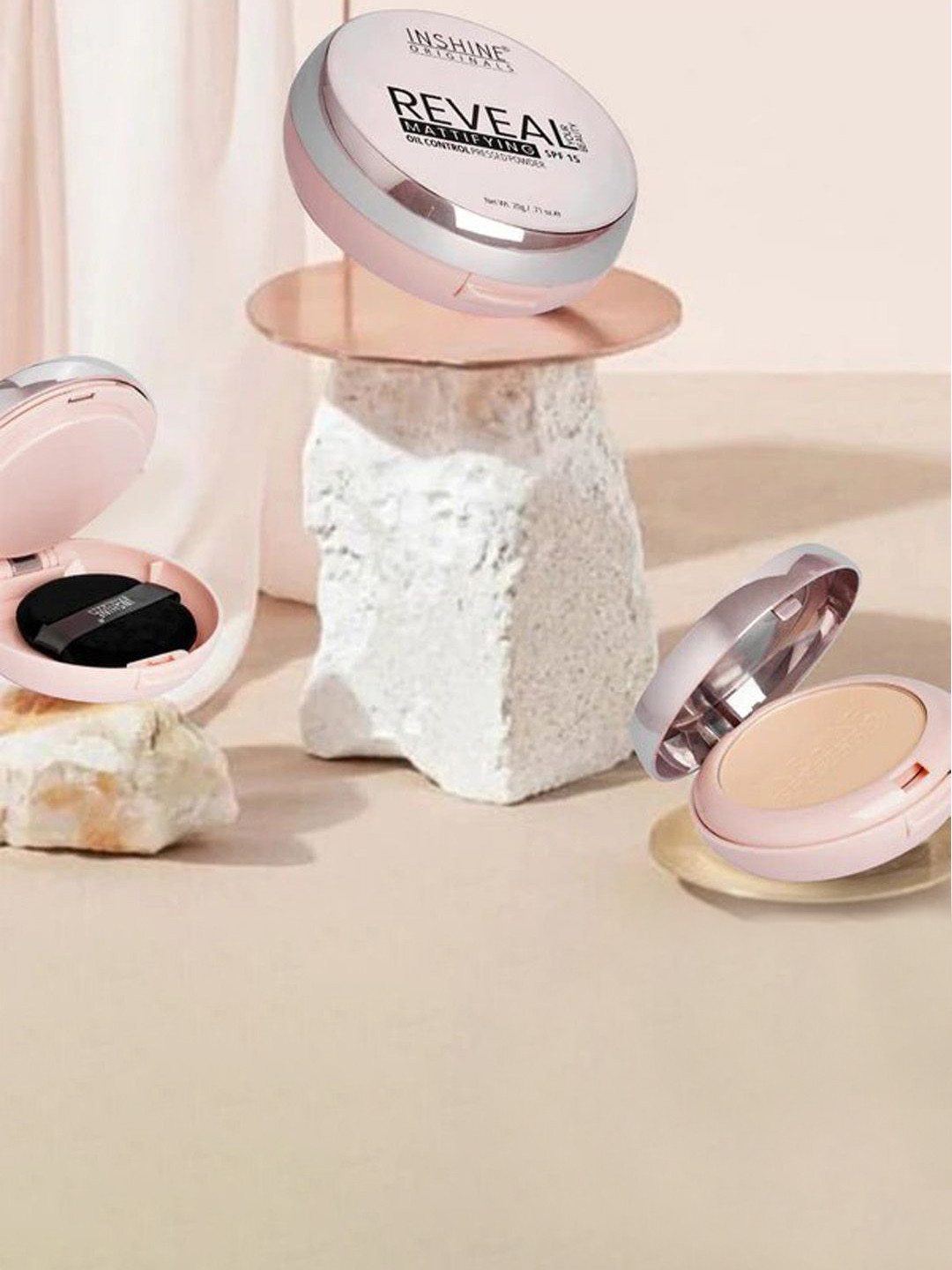 Inshine Originals Reveal Mattifying Oil Control Pressed Powder - 22 g - Ivory Light 801