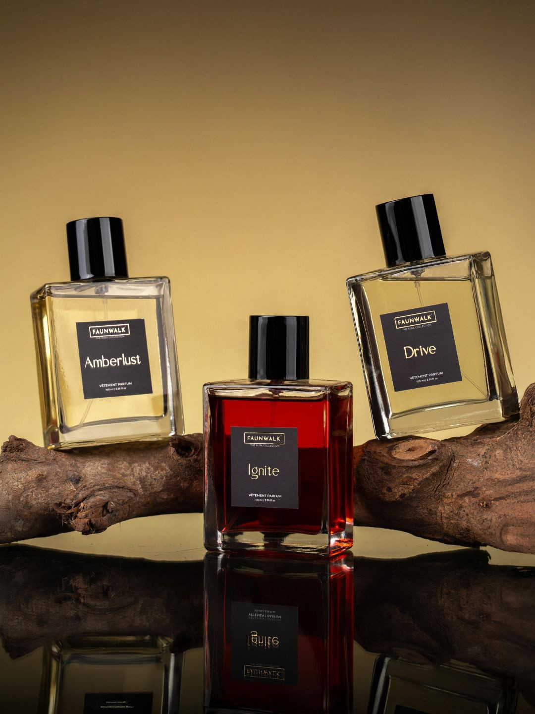 FAUN WALK Set Of 3 Drive- Amberlust & Ignite Eau De Parfum- 100 ml Each