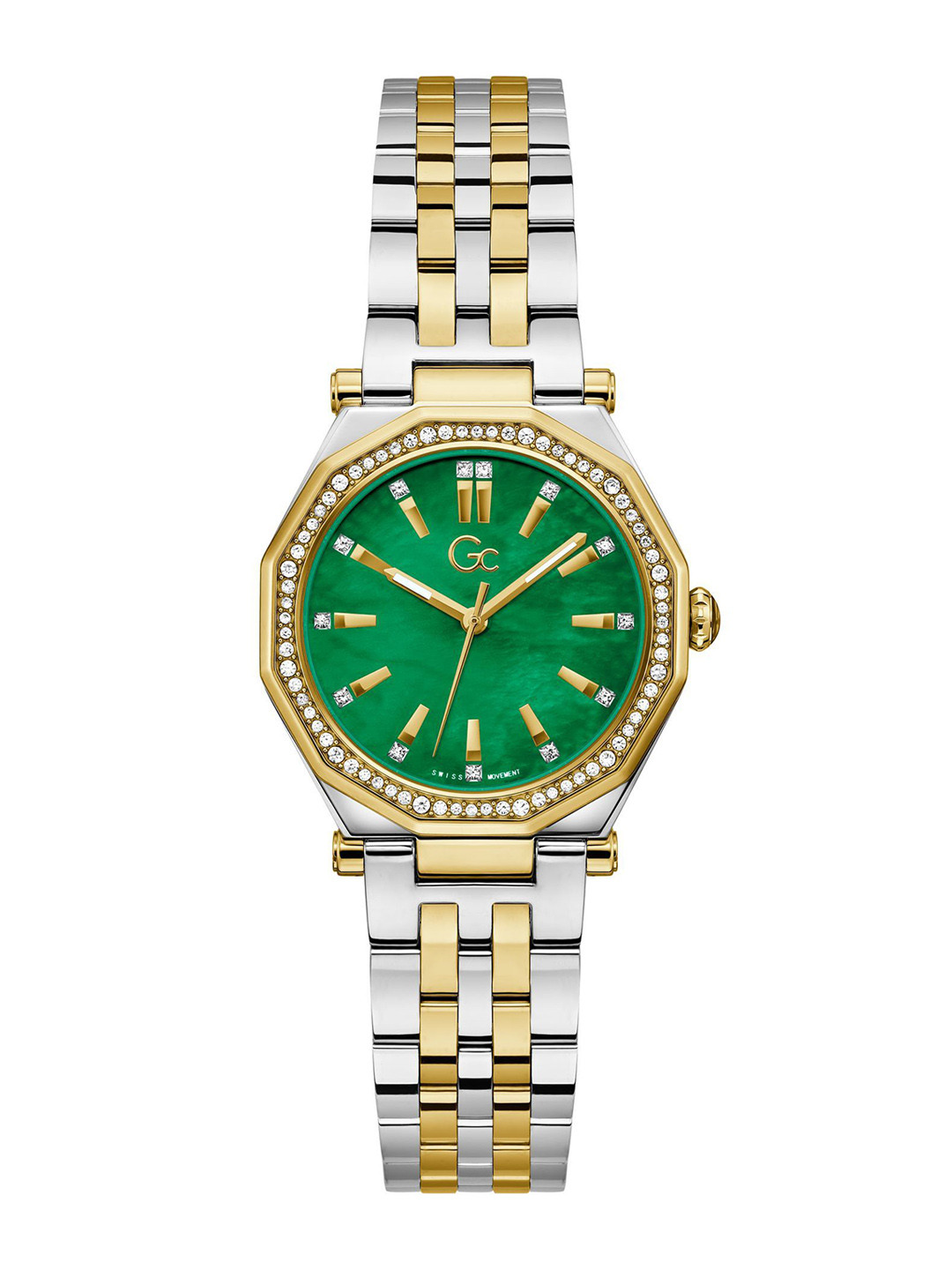 GC Gleam Green Women Embellished Dial Analogue Watch Z55003L9
