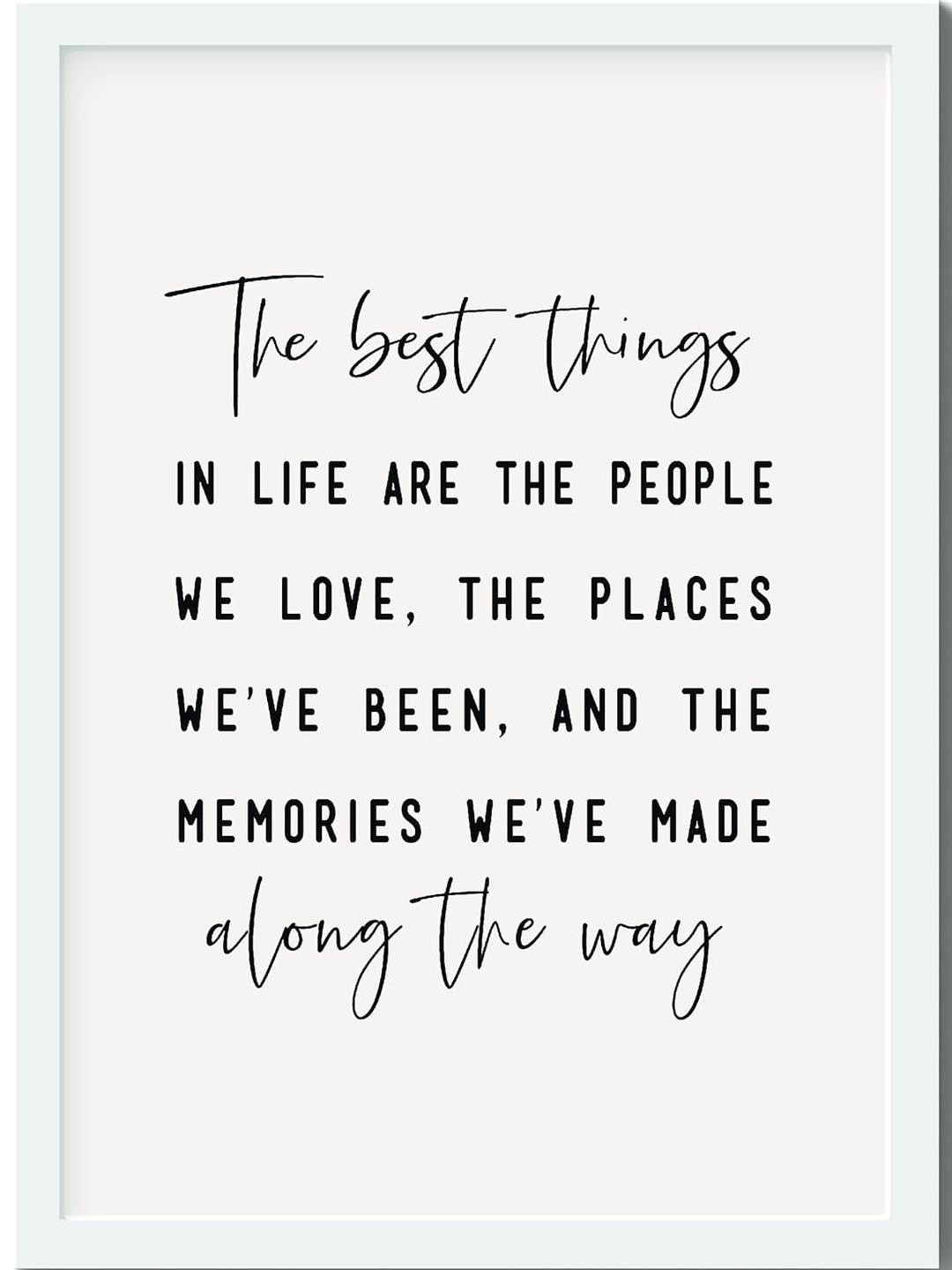 TAGVE White & Black Motivational Quotes Photographs