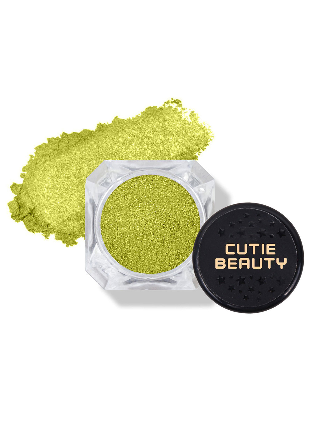 CUTIE BEAUTY Long Lasting Shimmer Glitter Eyeshadow - 50 g - Lime Green - 230