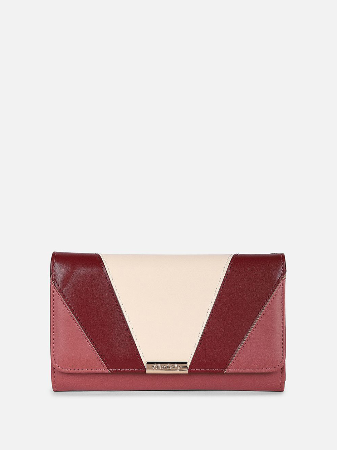 Allen Solly Woman Women Colourblocked PU Money Clip Wallets