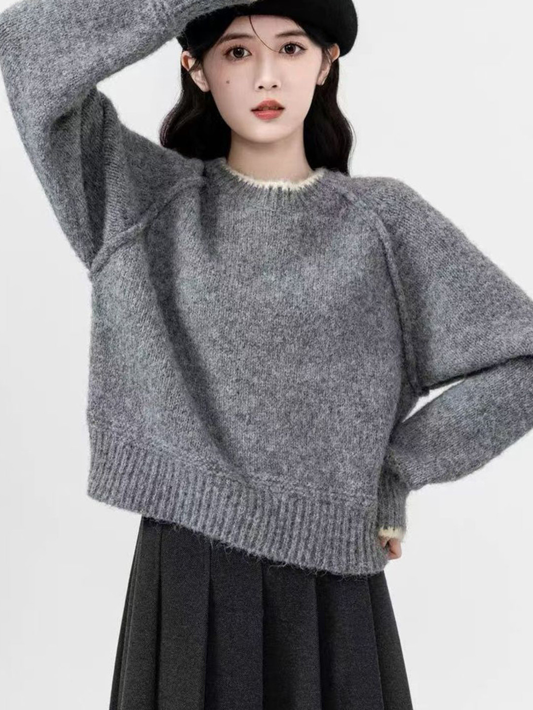 DressBerry Women Oversized Cotton Pullover Sweater