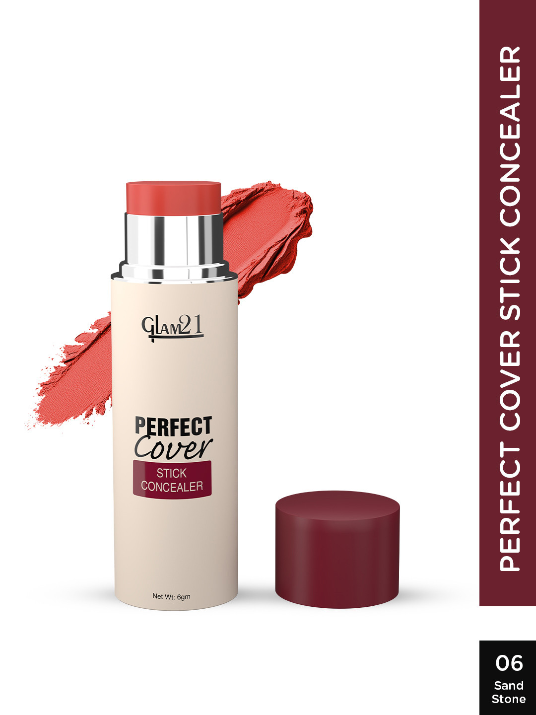 GLAM21 Perfect Cover Waterproof Stick Concealer- 6 g- Sand Stone 06
