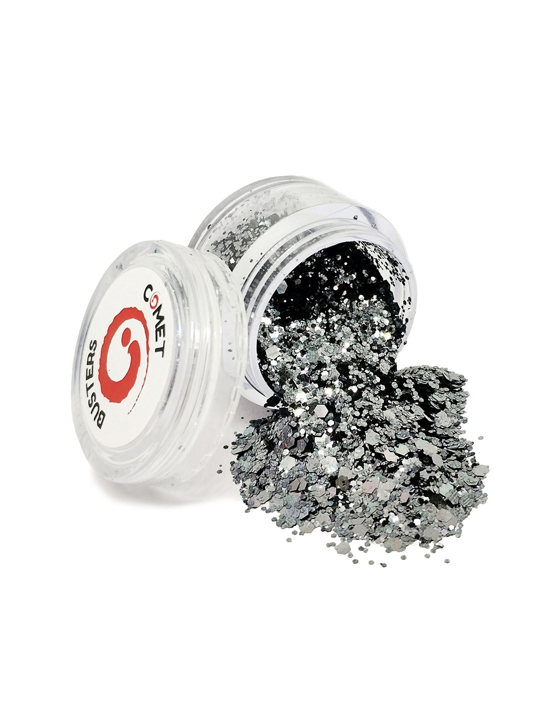 Comet Busters Chunky Glitter Shimmer Body & Eyeshadow - 5g - Grey