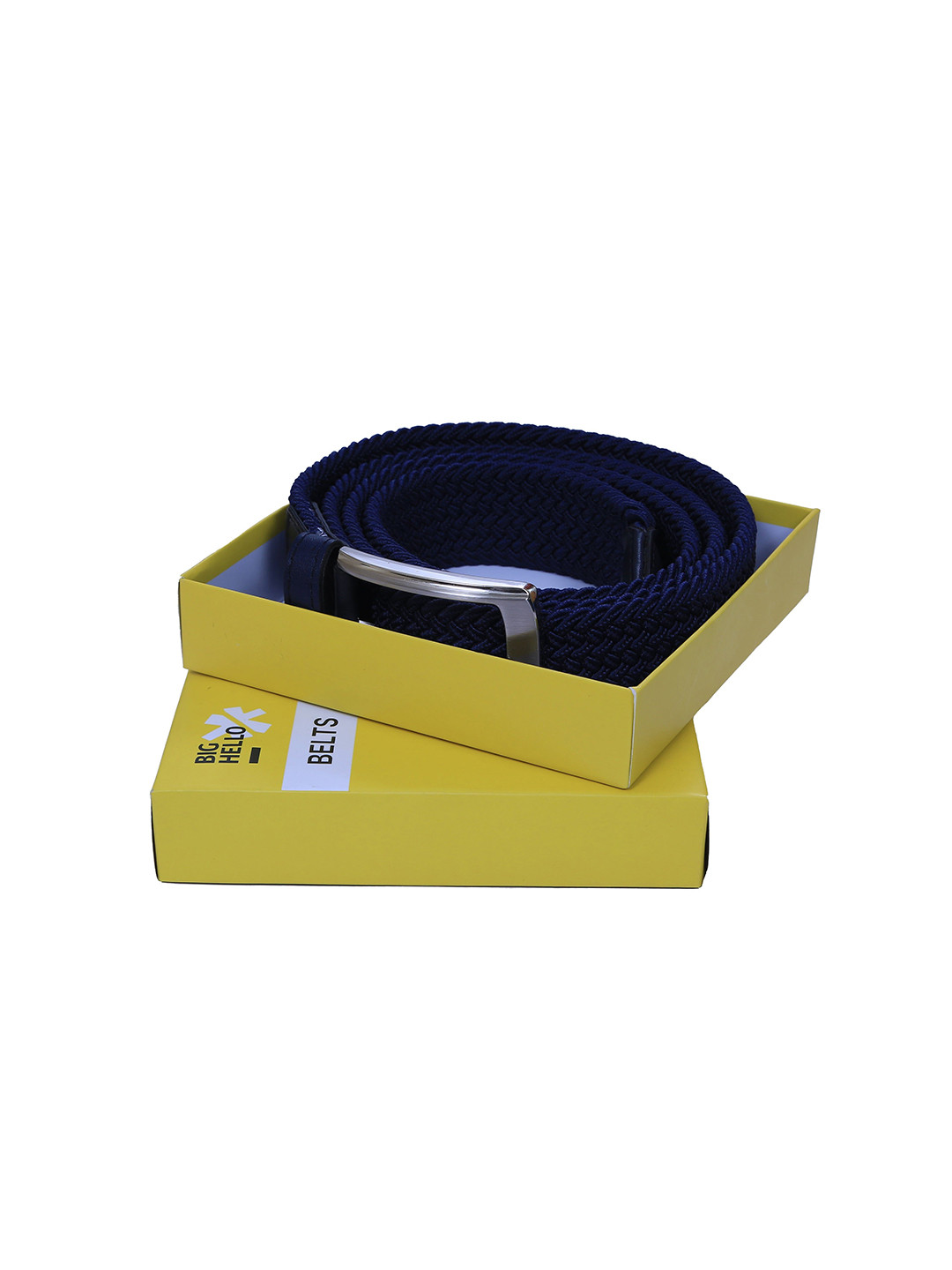 Big Hello - The Plus Life Men Textured Leather Belt With Tang Closure