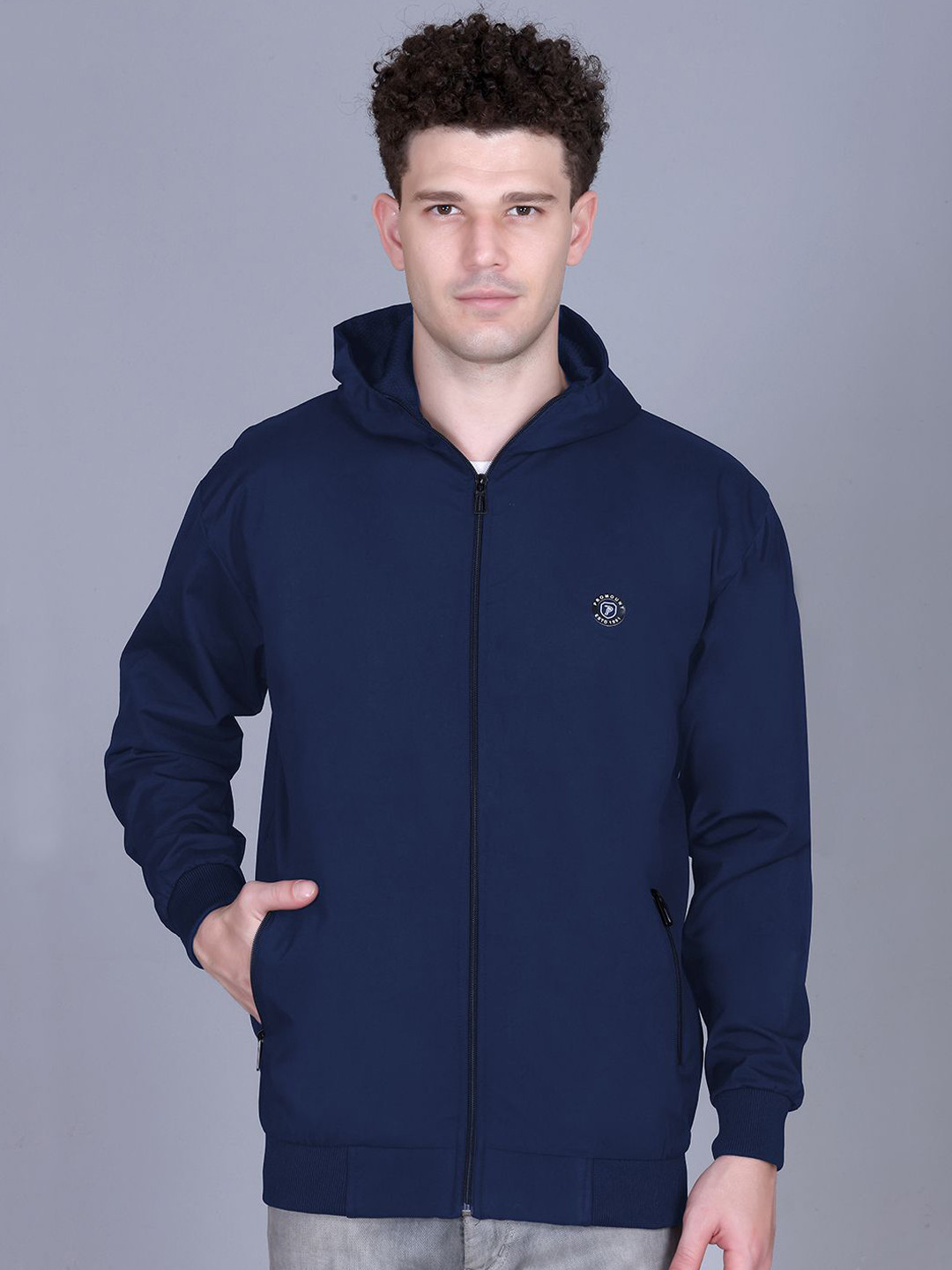 MOUNTAIN COLOURS Hooded Windcheater Training Or Gym Open Front Jacket