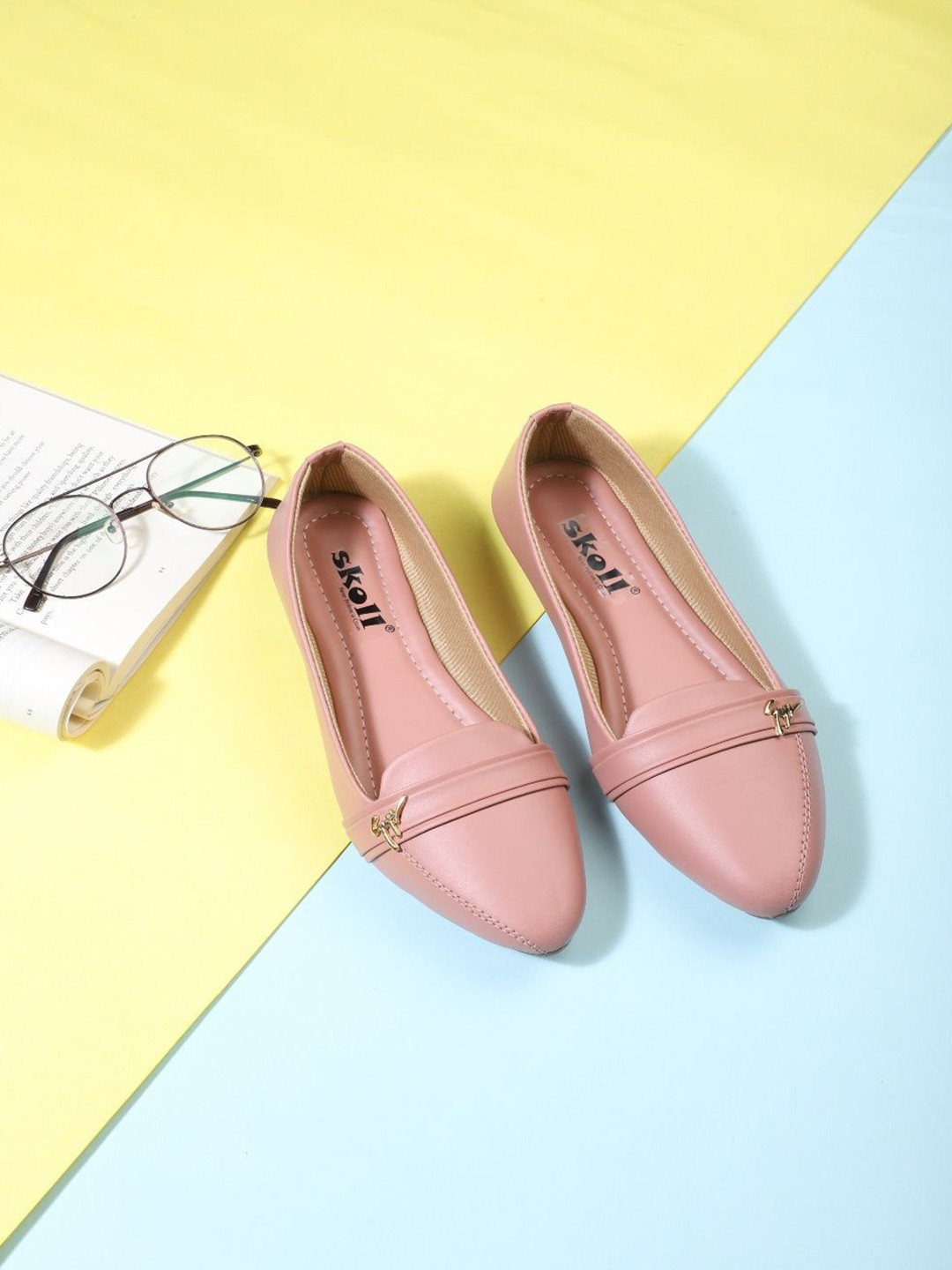 SKOLL Women Casual Ballerinas With Buckles Flats