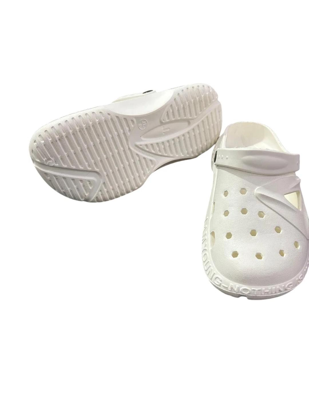 Crawl & Sprint Men White Rubber Clogs