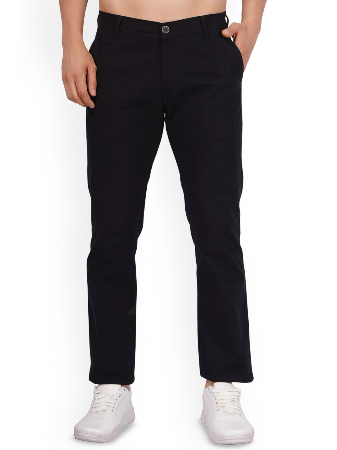 FLAKED Men Smart Easy Wash Chinos Trousers