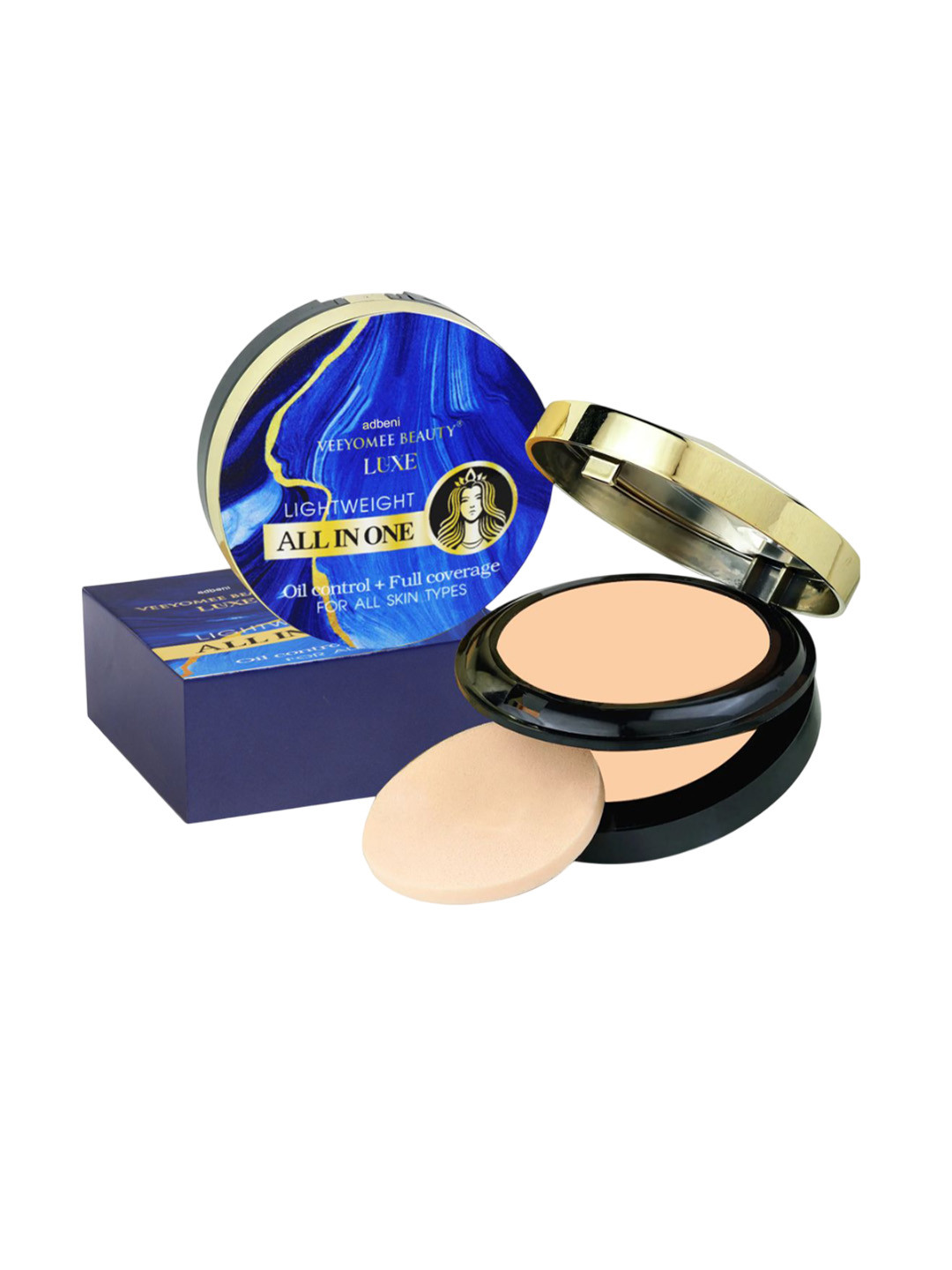 Adbeni Veeyomee Beauty Luxe All-In-One Light Wieght Matte Finish Compact Powder 20g- 02