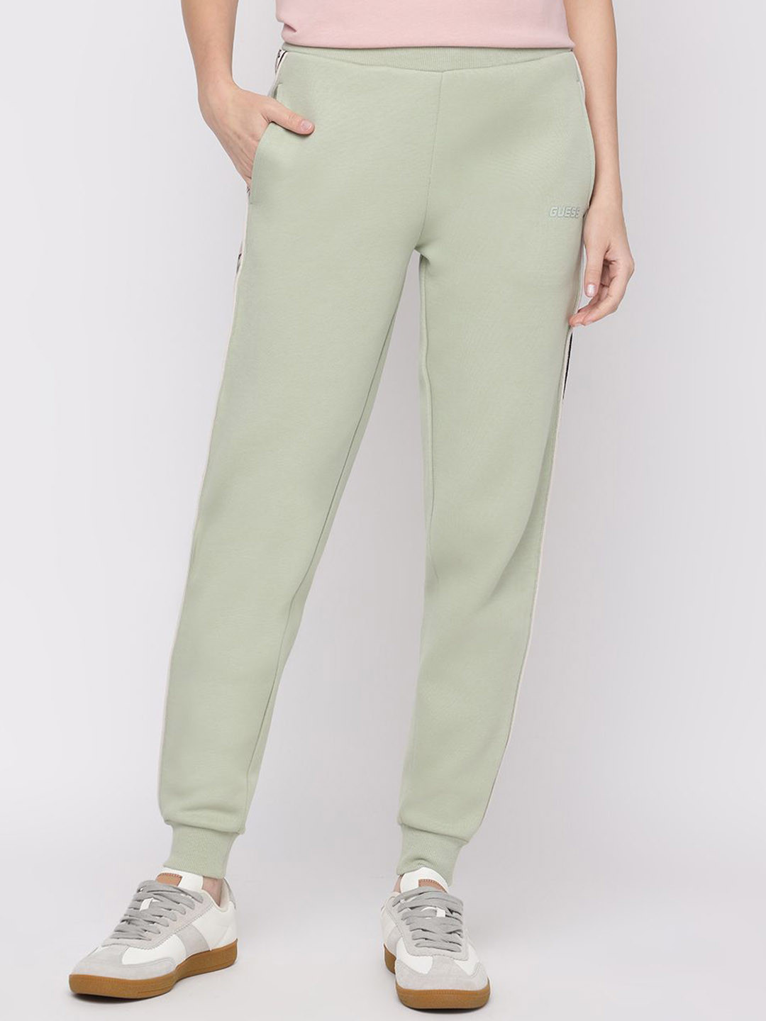 GUESS Women Side Printed High-Rise Joggers