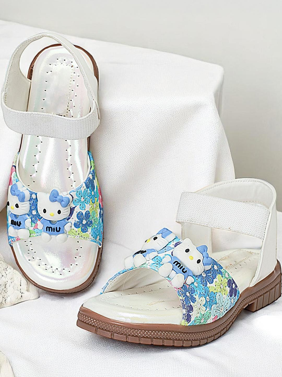 Freeplay Girls Teddy Embellishments Flat Sandals