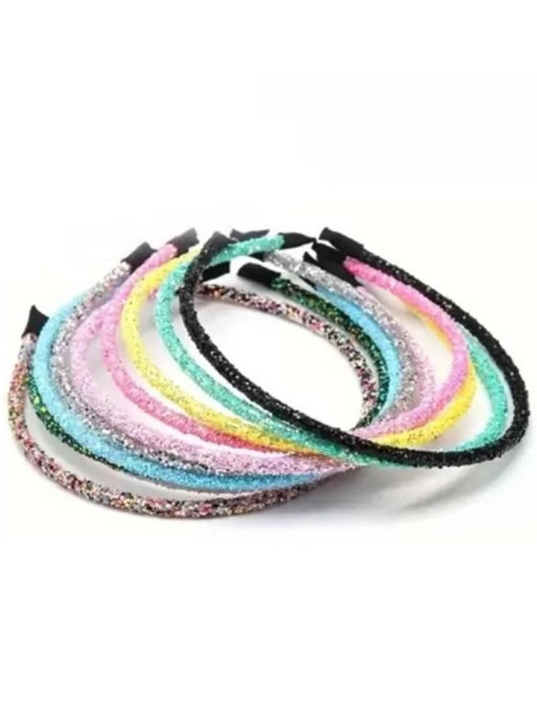 DN ENTERPRISES Women Set of 6 Assorted Sparkly Hairband