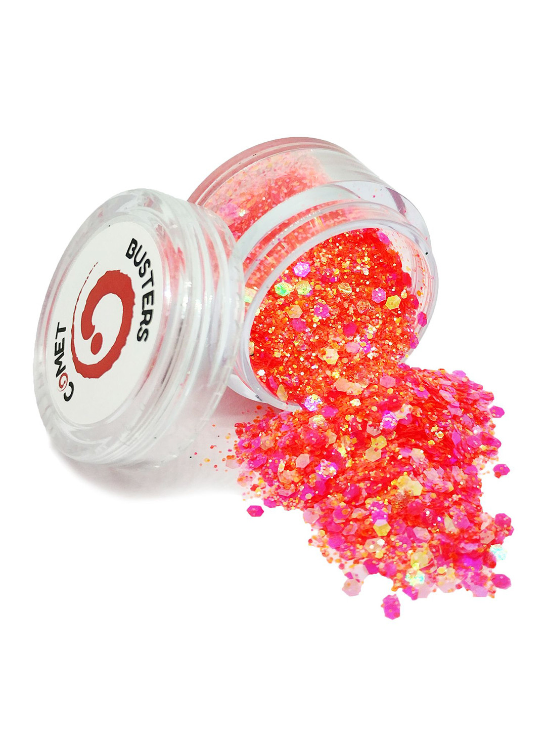 Comet Busters Chunky Glitter Shimmer Body & Eyeshadow - 5g - Coral