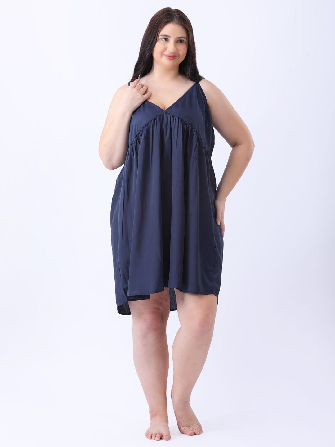 Qurvii+ Shoulder Straps Empire Nightdress