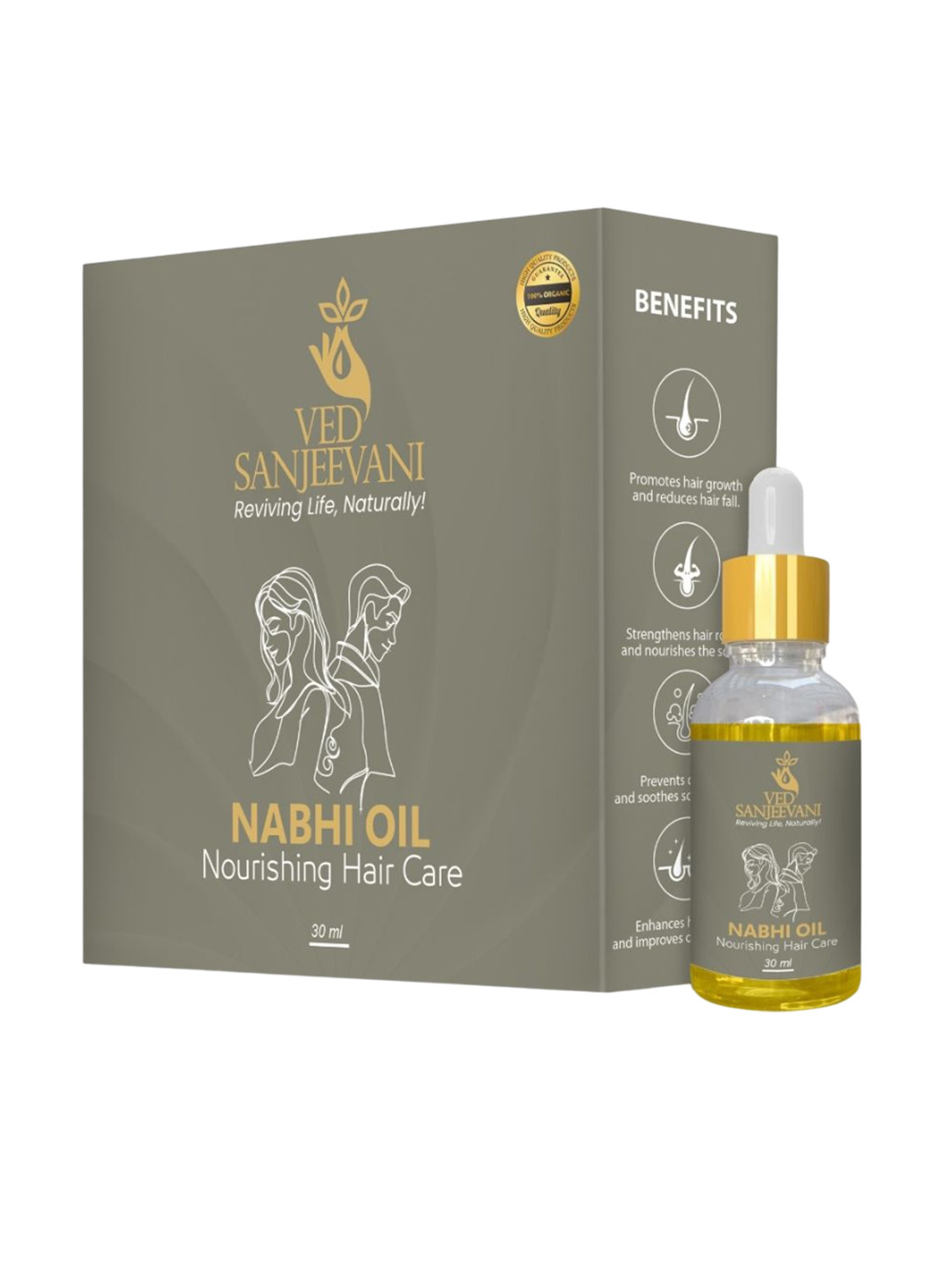 Ved Sanjeevani Nourishing Hair Care Nabhi Oil- 30 ml