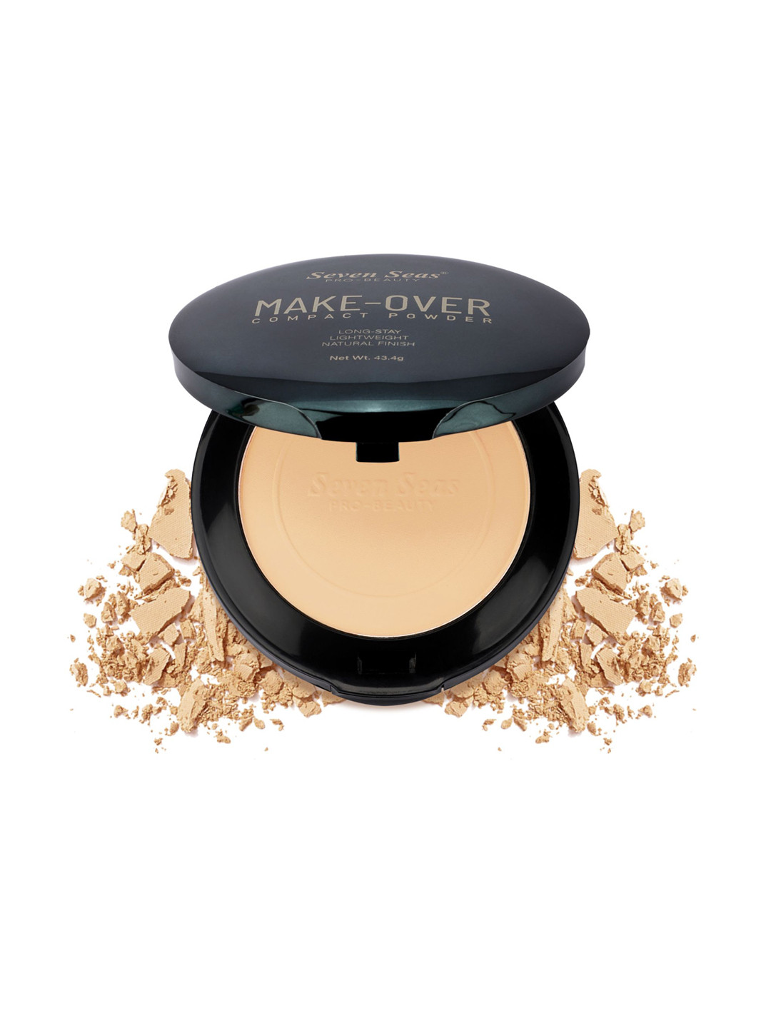 Seven Seas Make Over Long Lasting and Light Weight Compact Powder - 43.4 g - Natural 03