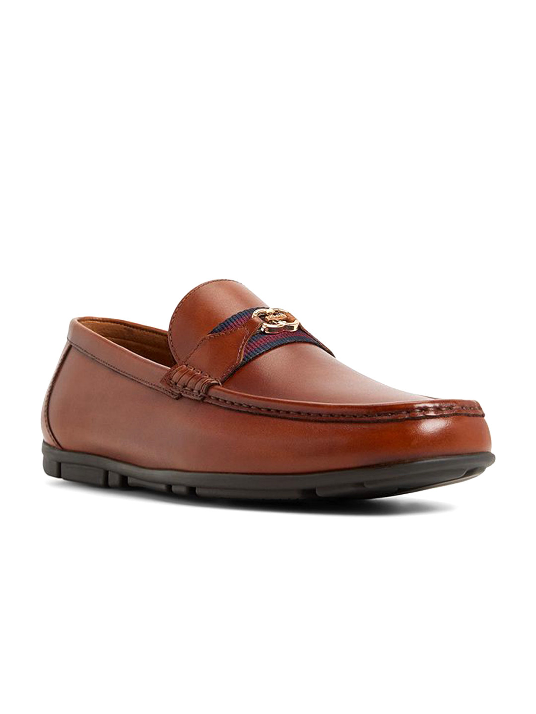 ALDO Men Kosta Leather Round Toe Slip-On Loafers