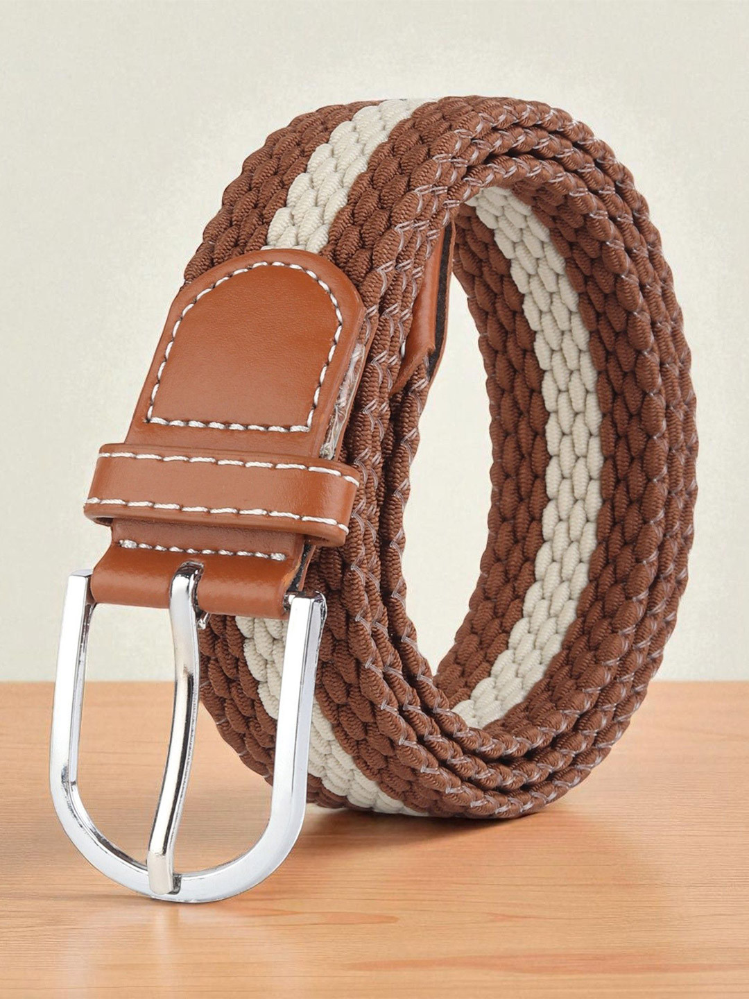 ZORO Men Braided Belt with Tang Closure