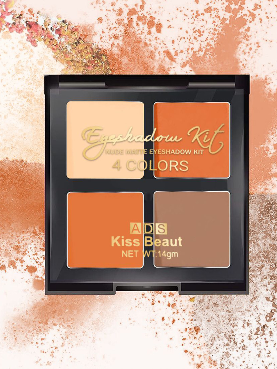 A.D.S 4 Color Kiss Beaut Nude Matte Eyeshadow Palette With Vitamin E - 14 g -02