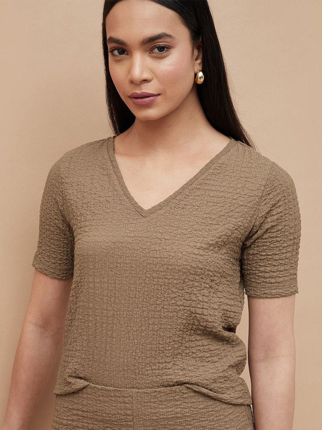 CODE by Lifestyle V-Neck Regular Top
