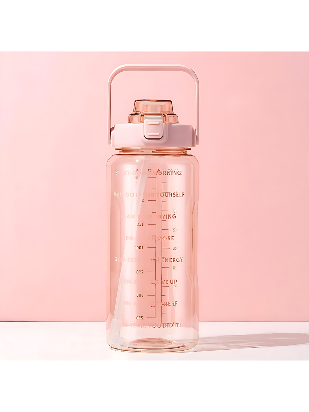 Virtuous Transparent & Pink Tip Open Sipper