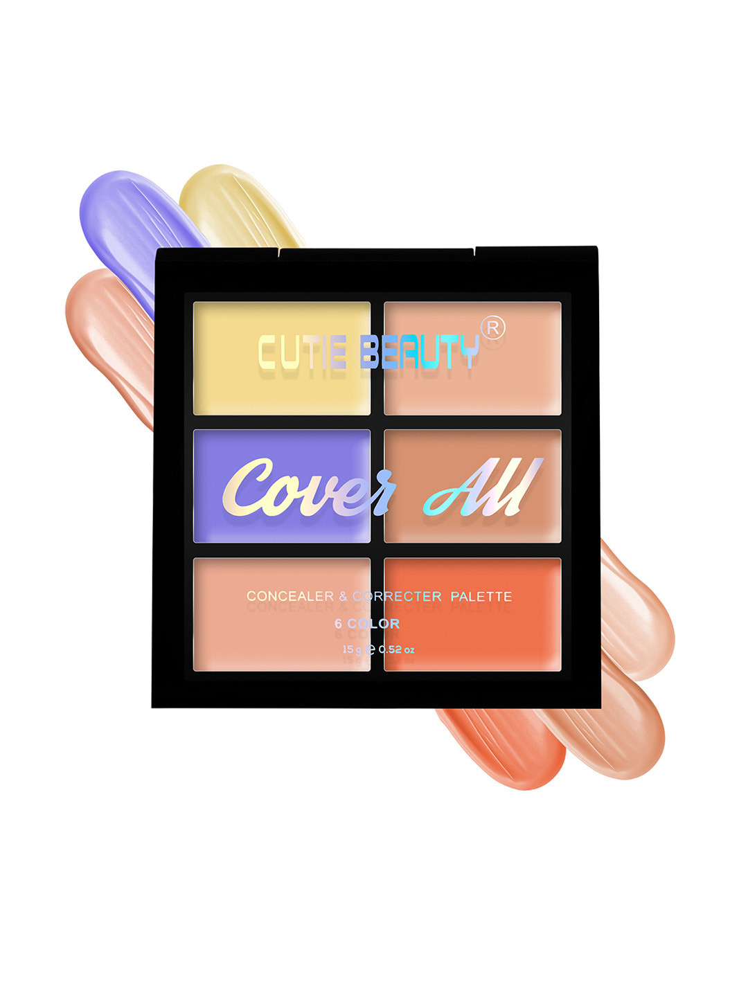 CUTIE BEAUTY Water Resistant Cover All Concealer Palette - Shade 02