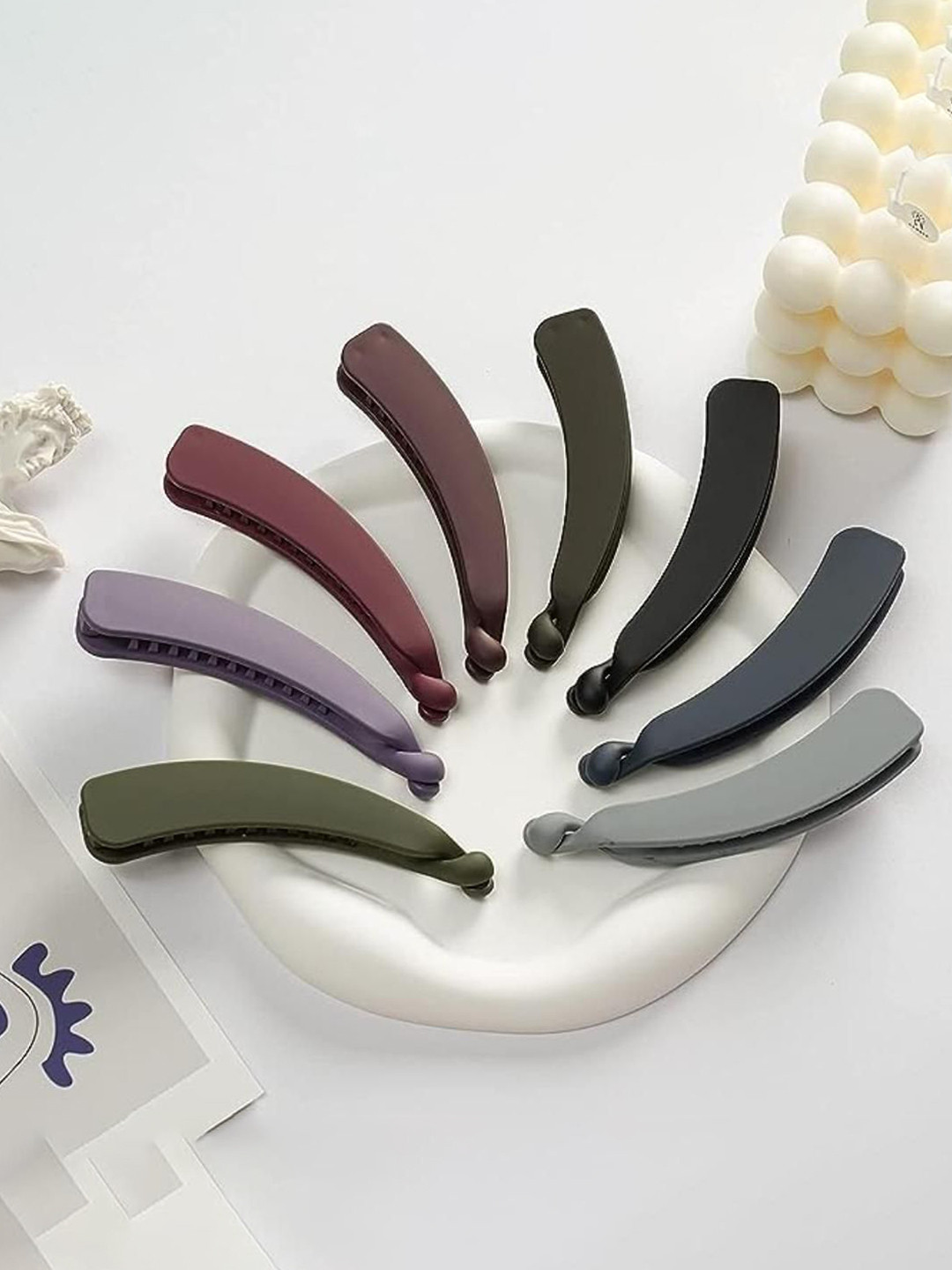 DN ENTERPRISES Women Set Of 8 Banana Clip