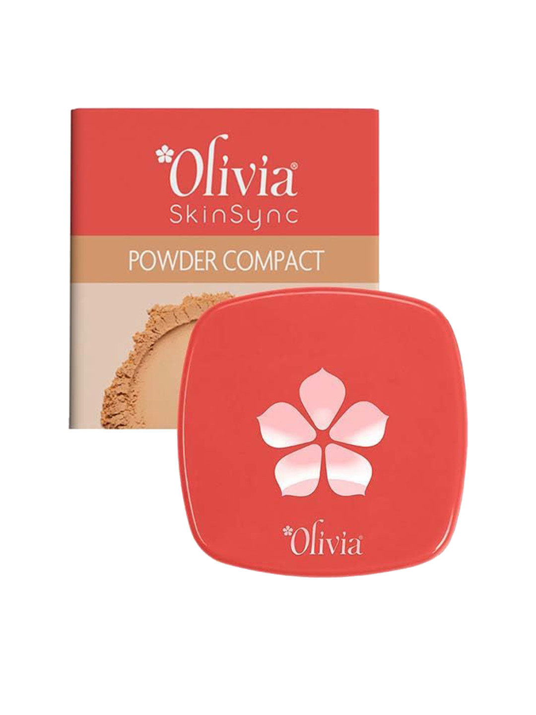 Olivia Skinsync Compact Powder-05 White Candy -10g