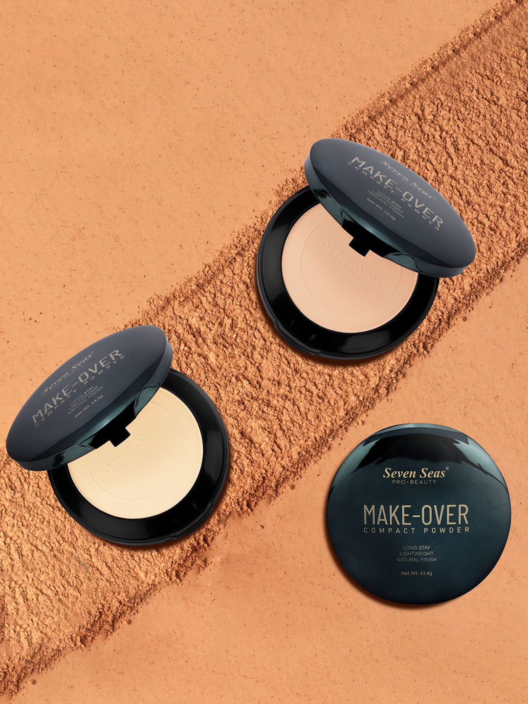 Seven Seas Make Over Long Lasting Compact Powder 43.4 g - Skin 01