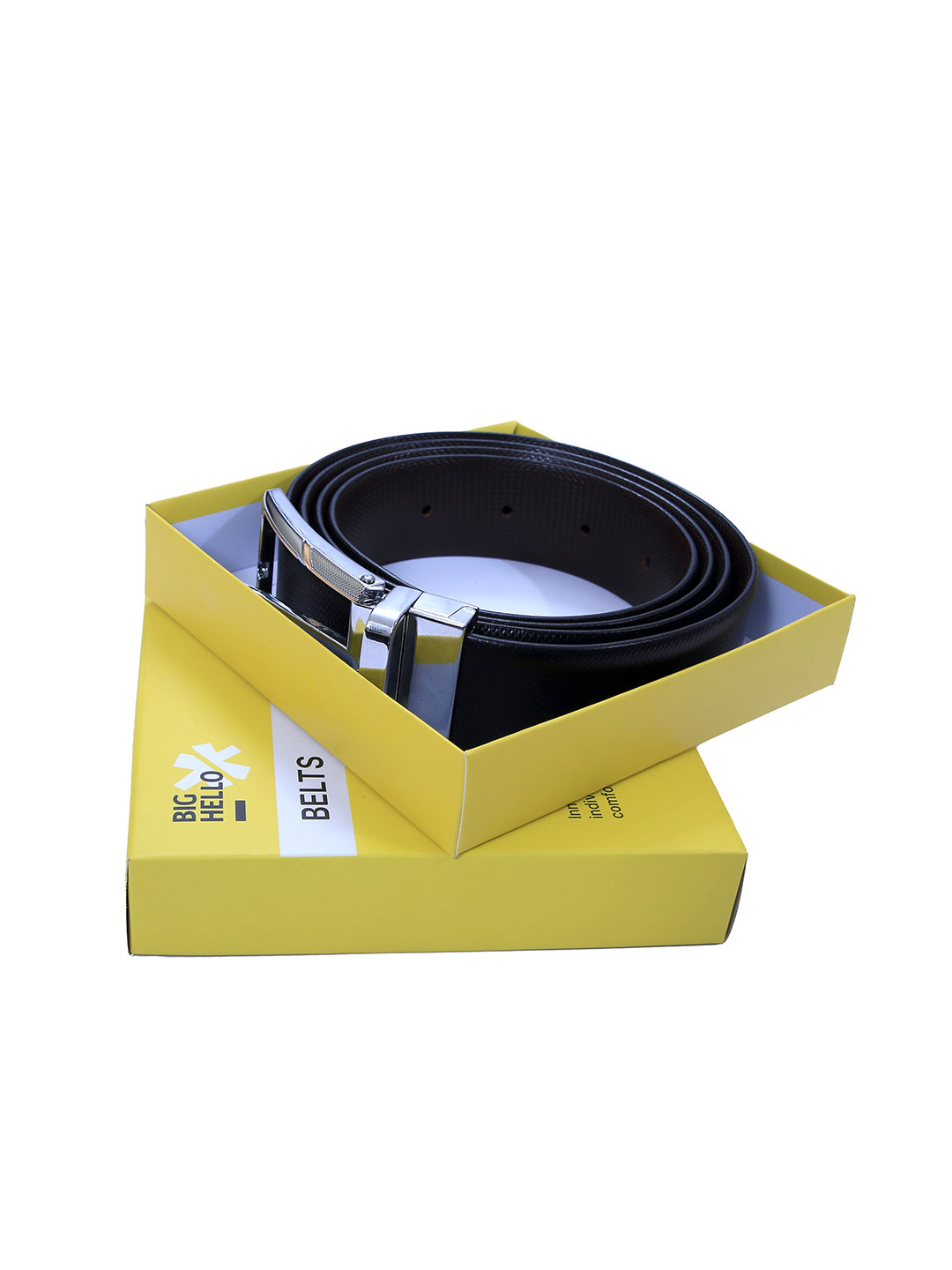 Big Hello - The Plus Life Men Leather Reversible Belt