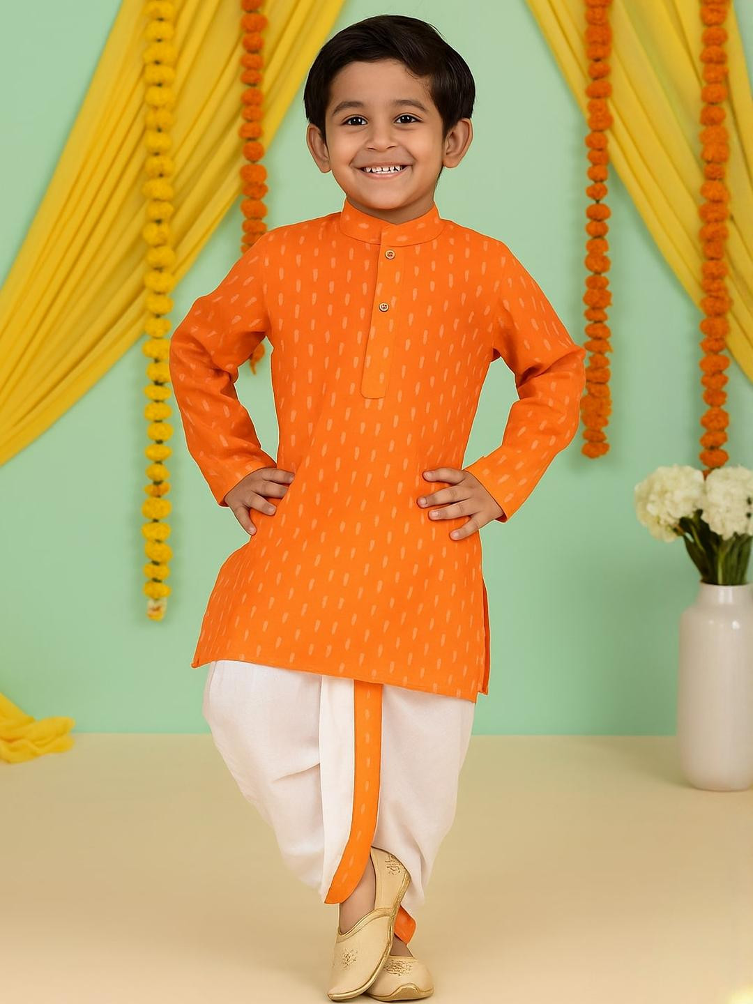 Covetus Kids-Boys Cotton Blend Kurta Sets