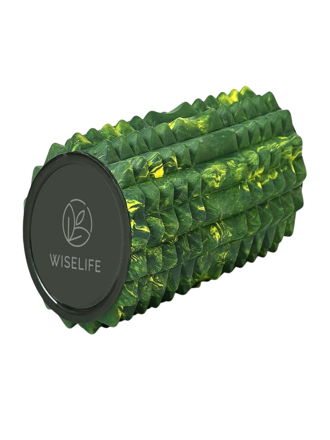 WiseLife  Green Yellow Grid Foam Roller