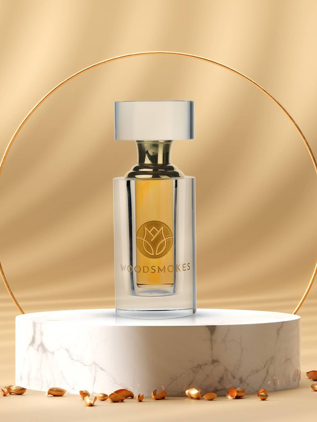 WOODSMOKES Saffron Sandalwood Long Lasting & Alcohol Free Attar - 12 ml