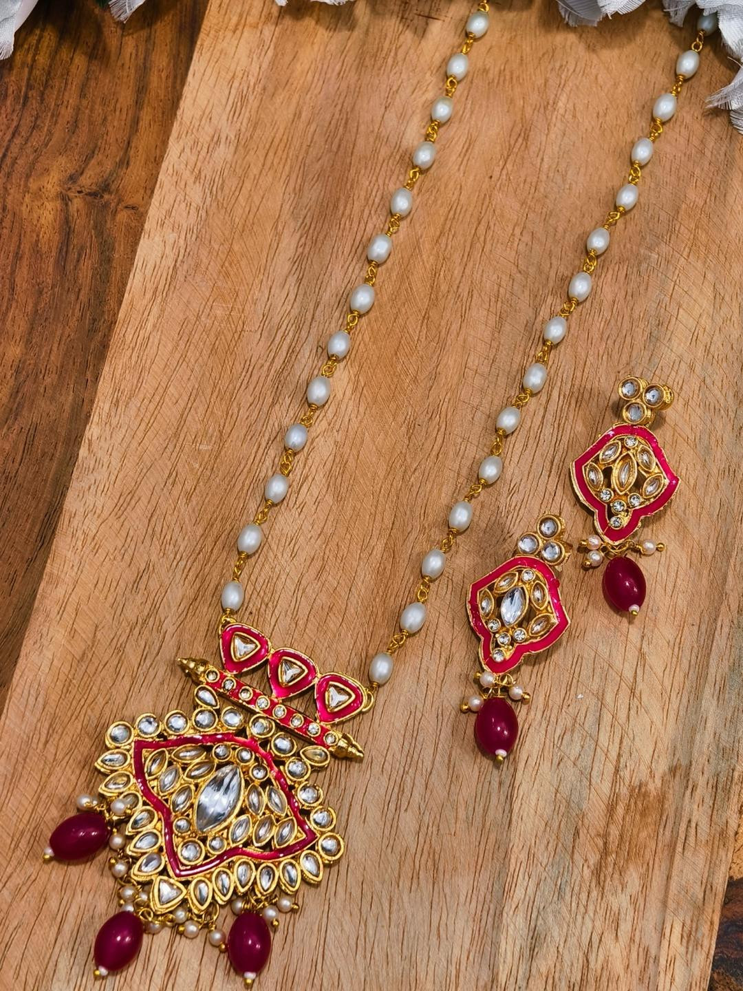 eeooaa Rani Pink Jewellery Set