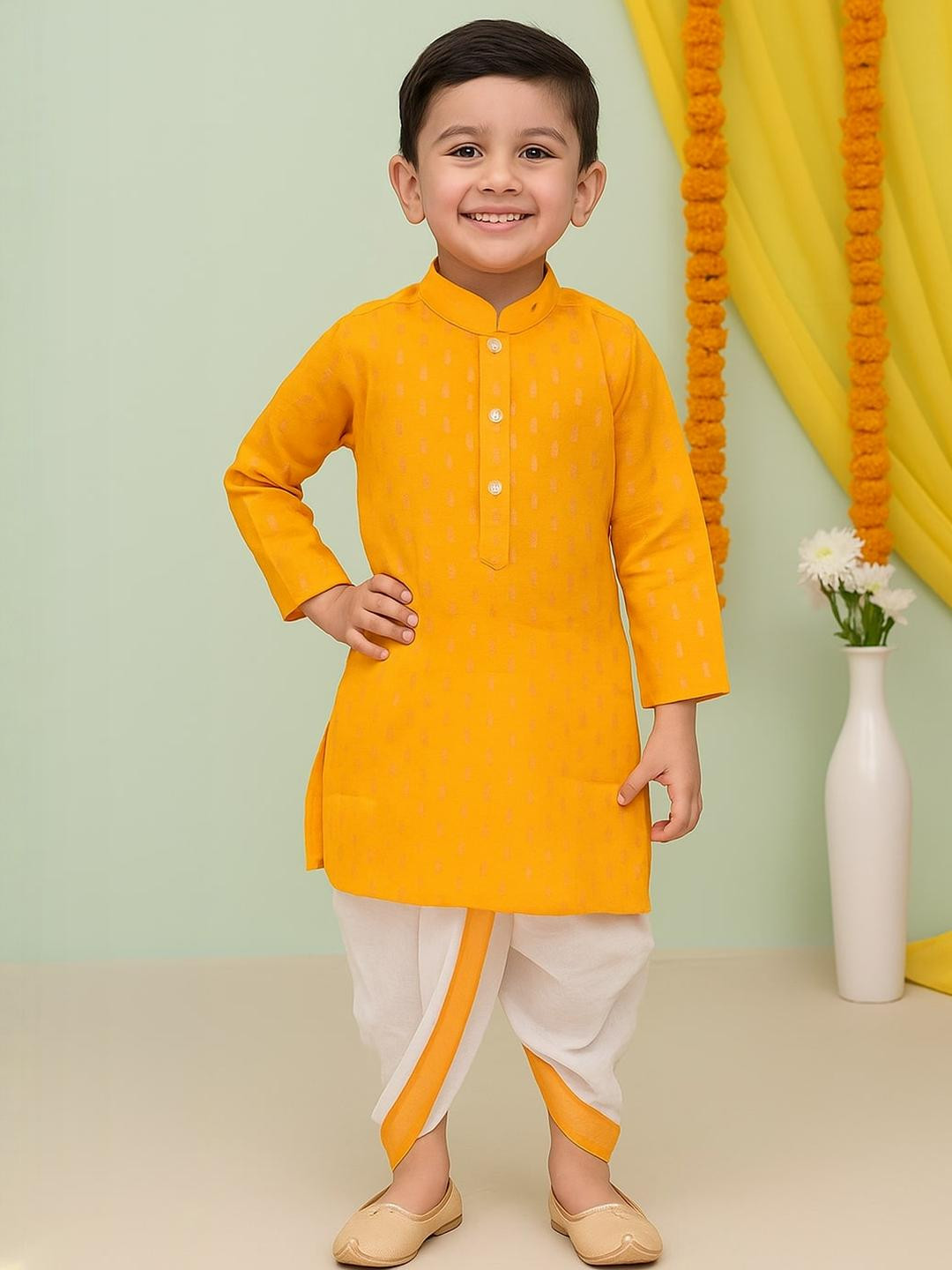 Covetus Kids-Boys Cotton Blend Kurta Sets