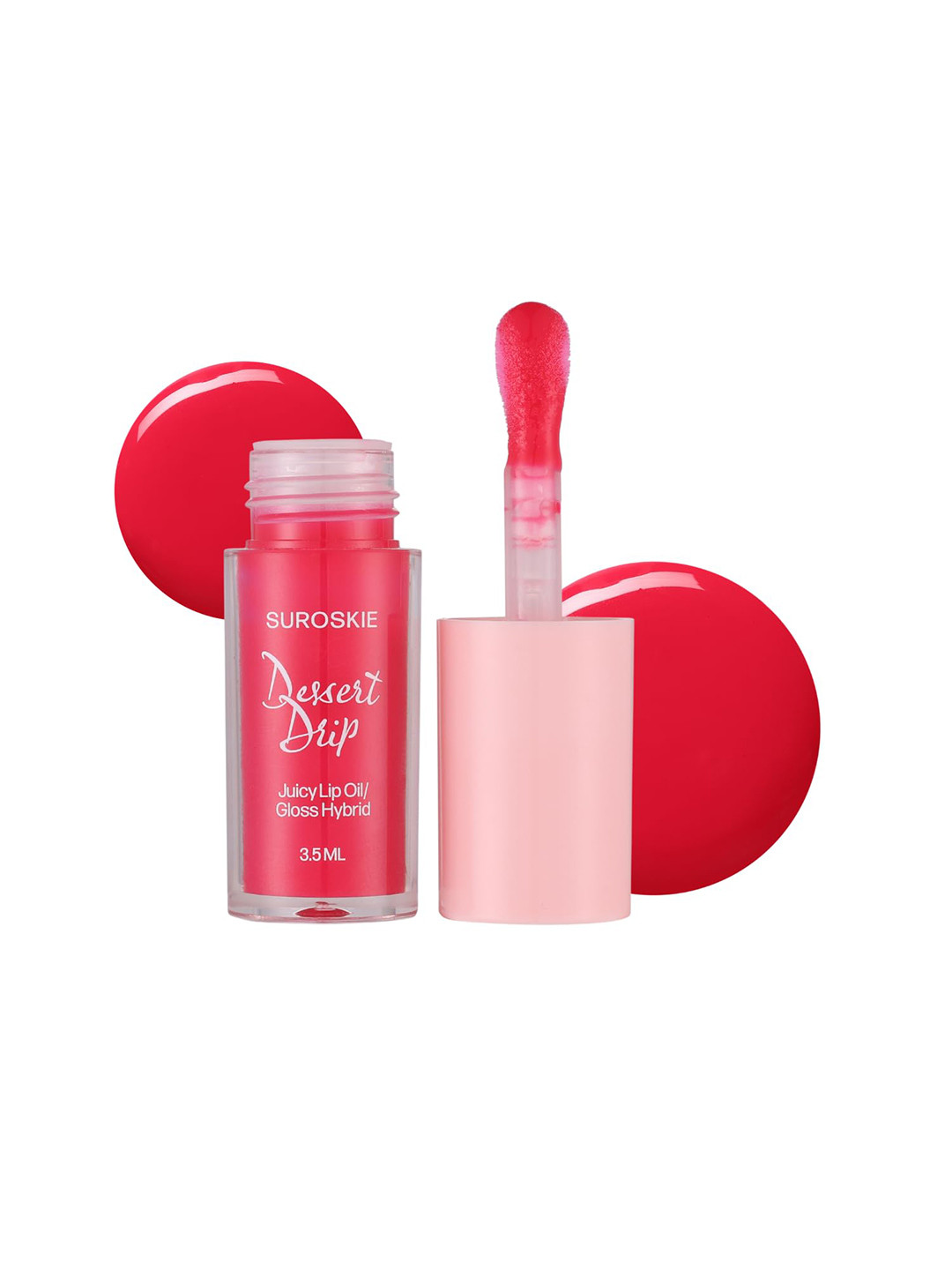 SUROSKIE Pink Dessert Drip Lip Oil For Glossy Lips - Macaroon Moisture 3.5ml