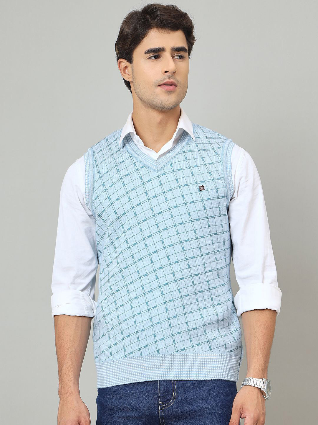 Duke Men Sleeveless Fashion Sweater Vest