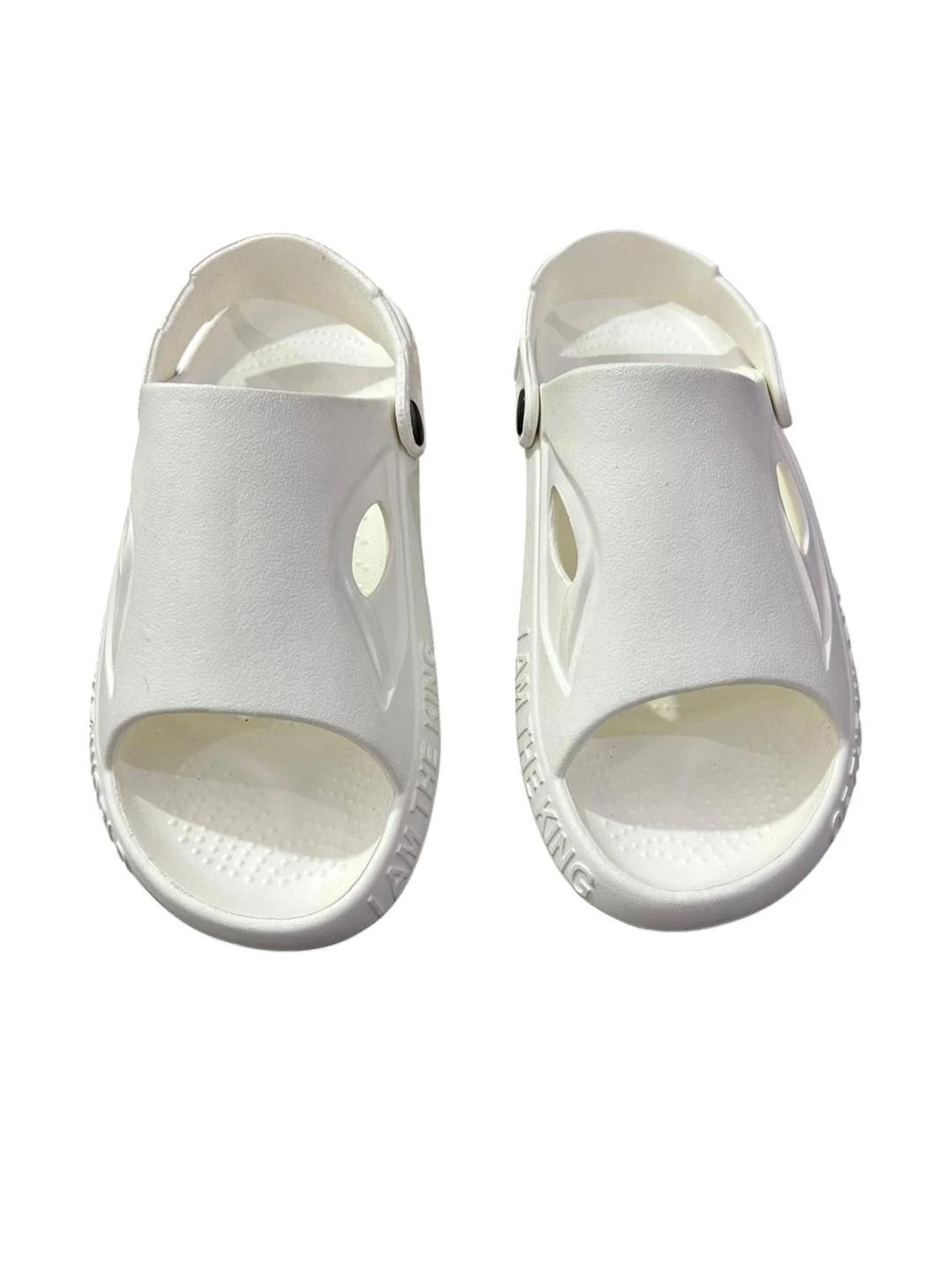 Crawl & Sprint Men White Rubber Sandals