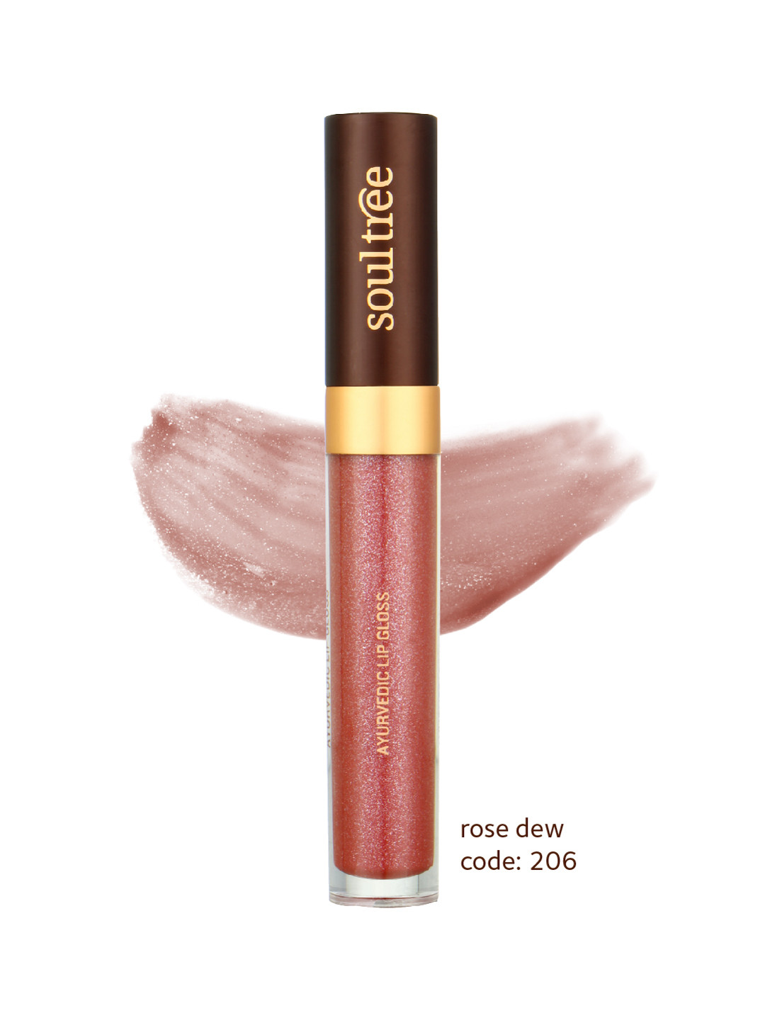 Soultree Ayurvedic Lip Gloss - Rose Dew - 5gm