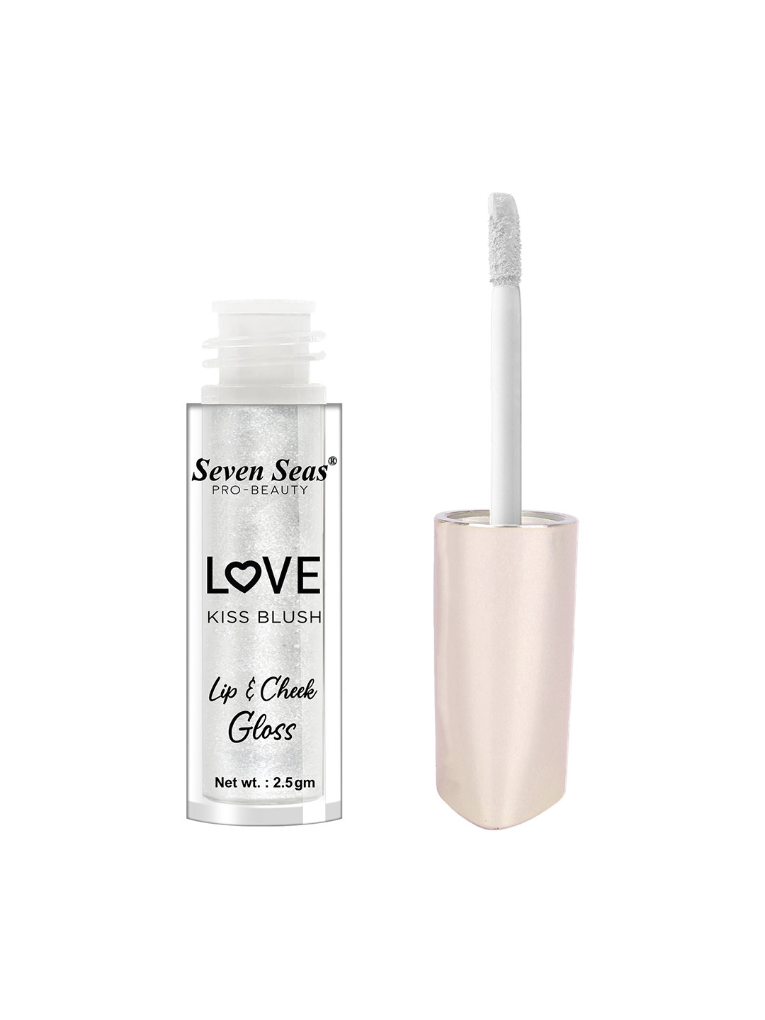 Seven Seas Love Kiss Blush Highly Pigmented Lip & Cheek Gloss 2.5g - Silver 102