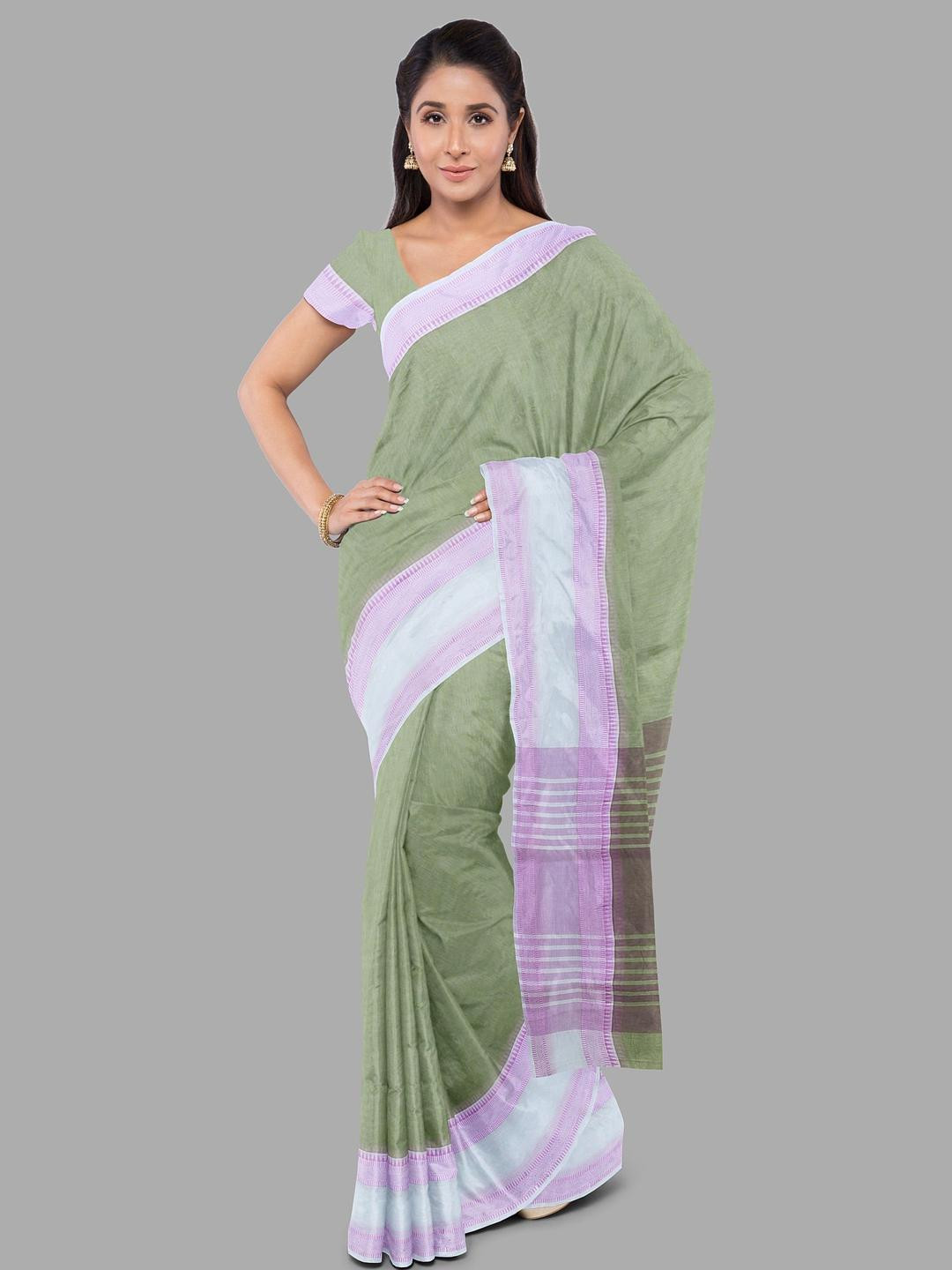 The Chennai Silks Pure Cotton Handloom Kovai Saree