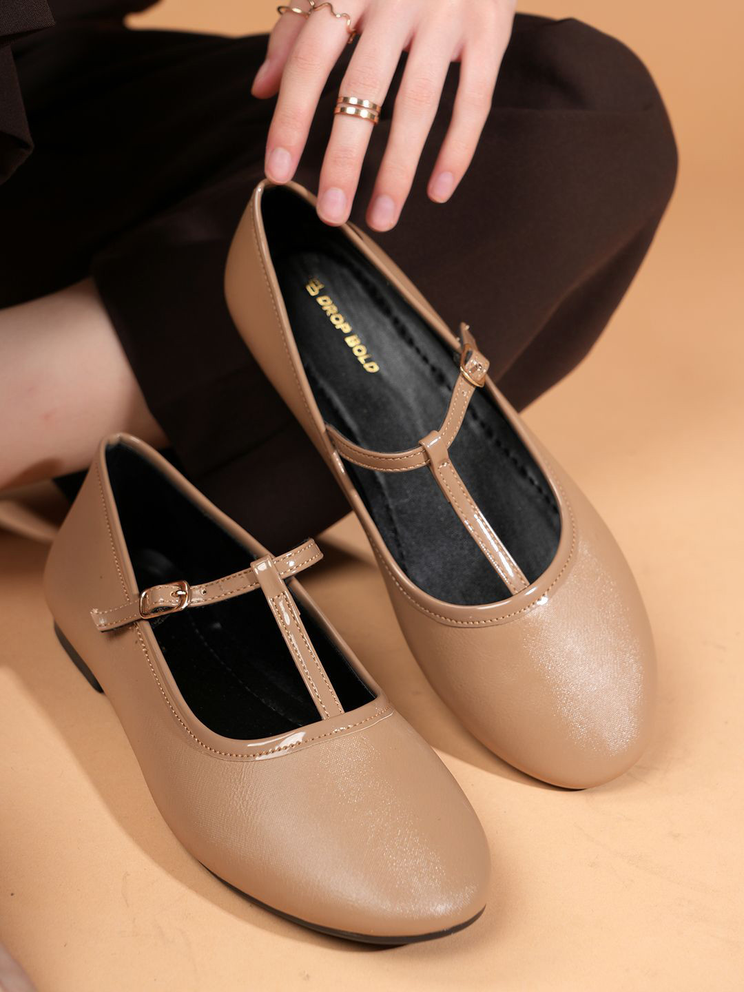DROP BOLD Women Mary Janes Ballerinas