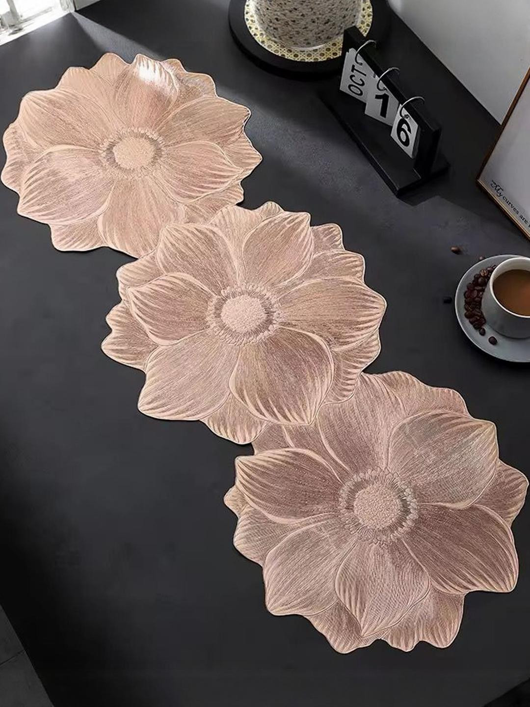MONKDECOR Cutwork Waterproof Table Runner