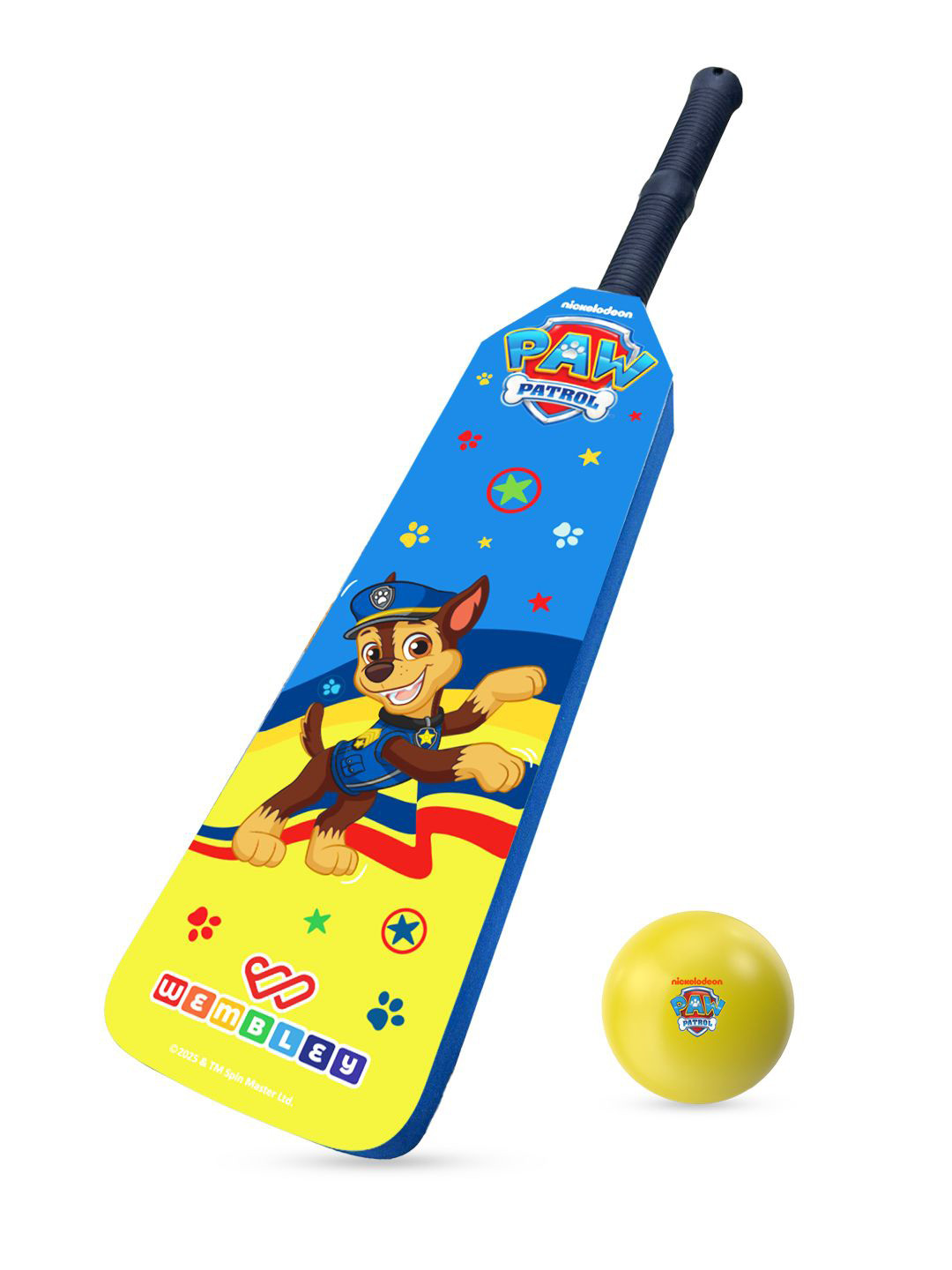 WEMBLEY Kids Paw Patrol Printed Cricket Bats With Ball