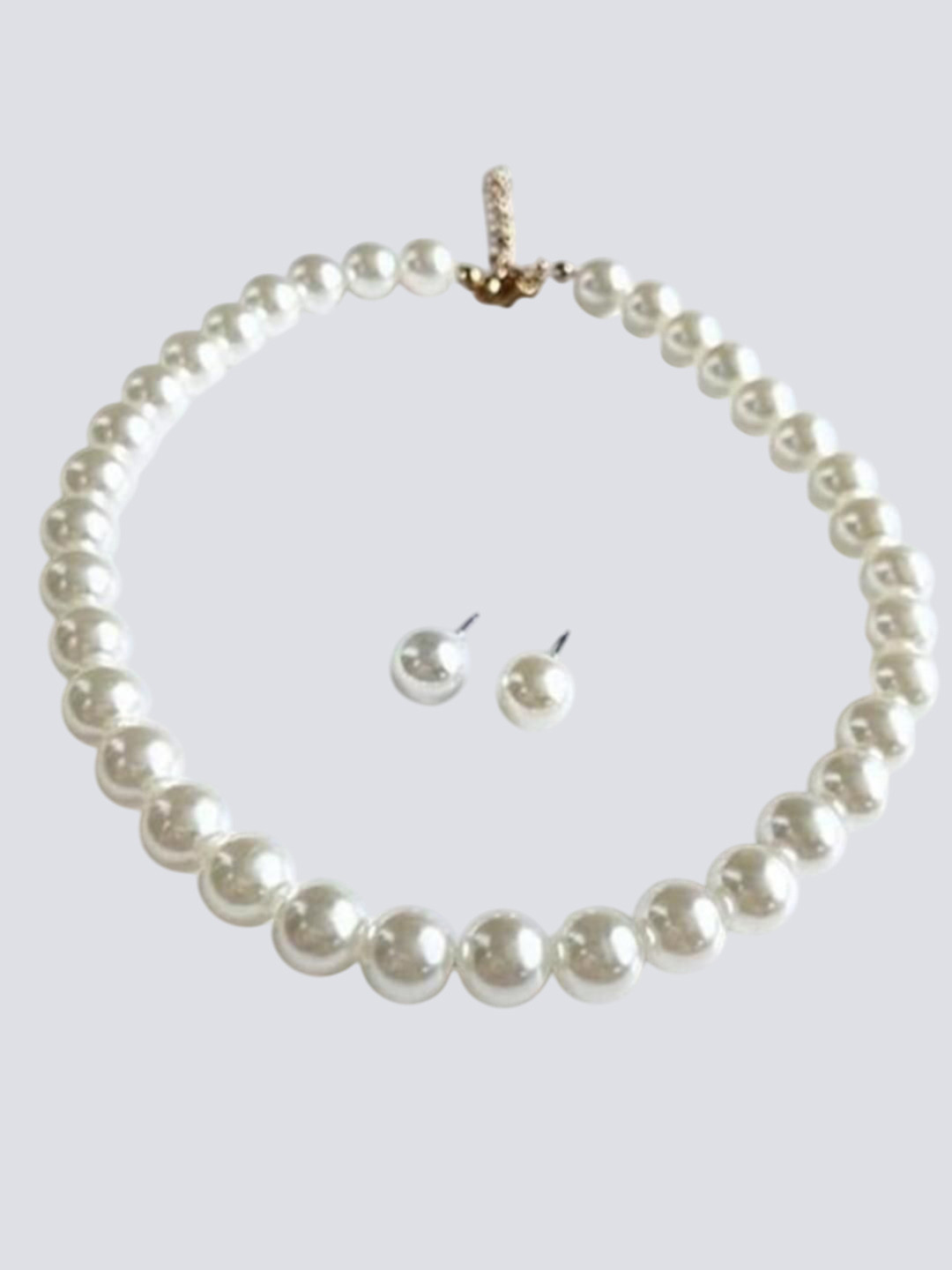 Gold Gold-Plated Beaded Jewellery Set