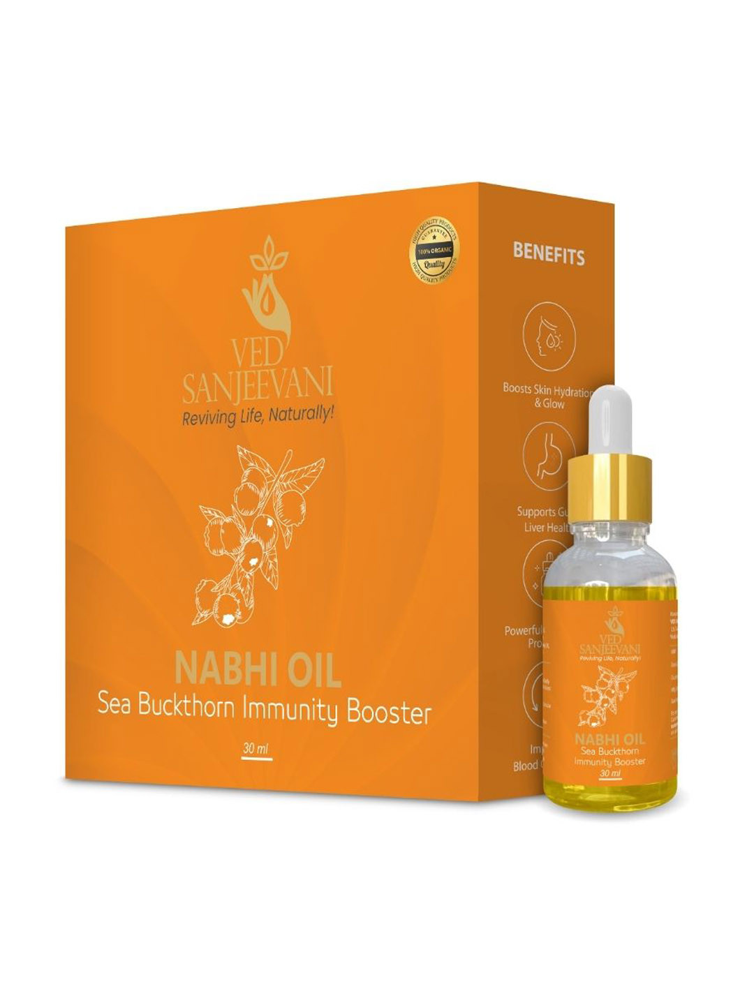Ved Sanjeevani Seabuckthorn Nabhi Oil- 30 ml